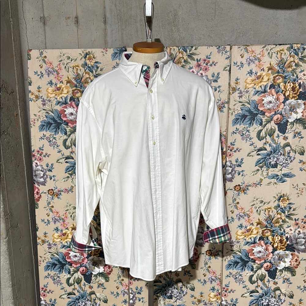 Brooks Brothers casual dress shirt with logo size XL